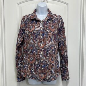 J. Crew Paisley Print Button-Up Shirt